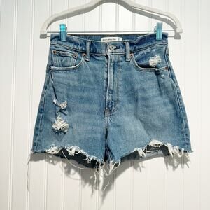 Abercrombie Fitch Curve Love Mom Short High Rise Size 0